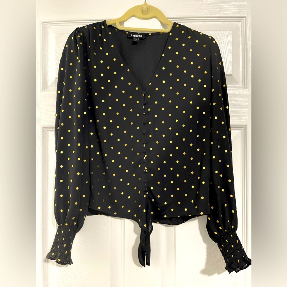Express Balloon Sleeve Blouse